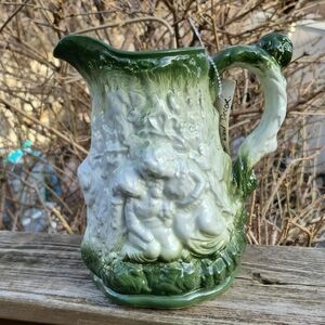 Burleigh Staffordshire Ironstone Pitcher "Babes In The Woods" Pattern
